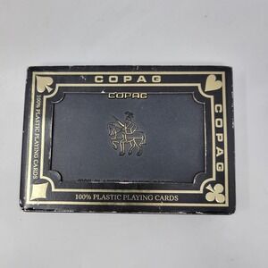 Copag 1546 100% Plastic Playing Cards Jumbo Index Green Burgundy 2 Deck Set Case